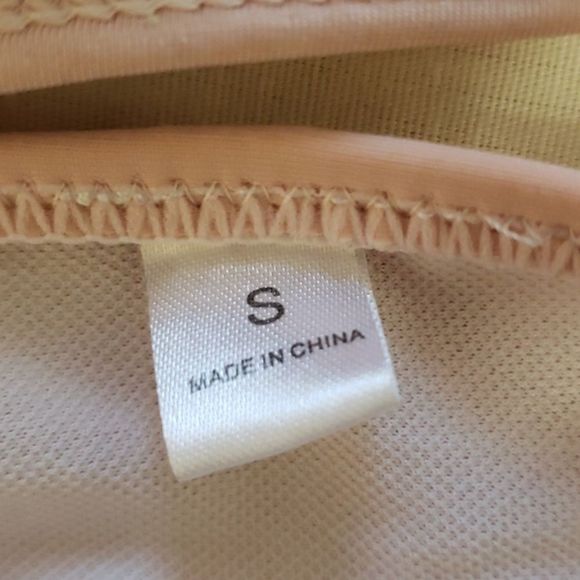 Baby Pink Macrame 2 Piece Low Cut Skimpy Coverage Bikini Small - Picture 5 of 6